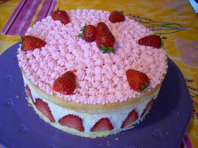 Fraisier au mascarpone léger comme une mousse